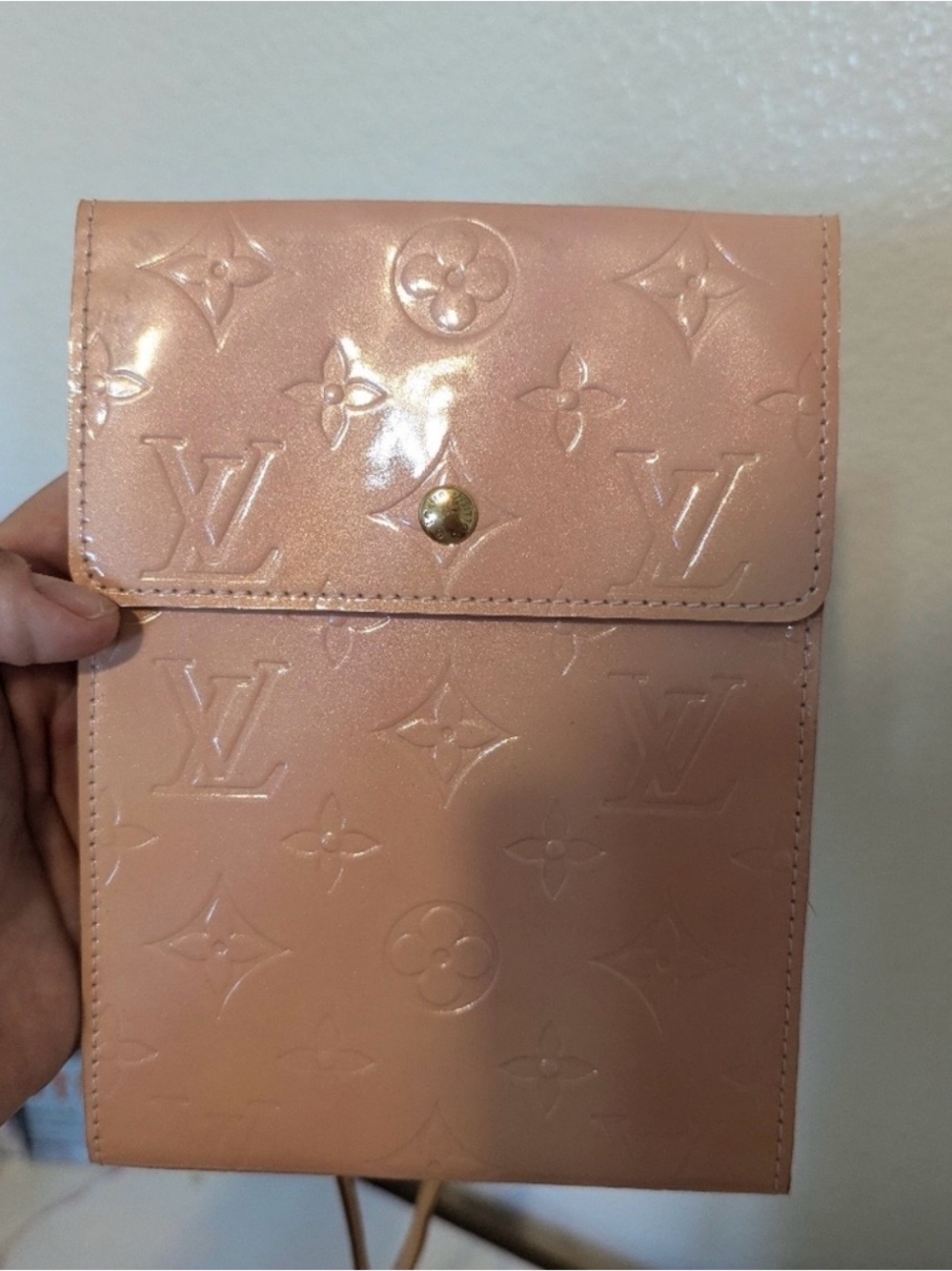 Louis Vuitton Monogram Pink Vernis slim crossbody bag EUC - Picture 4 of 14